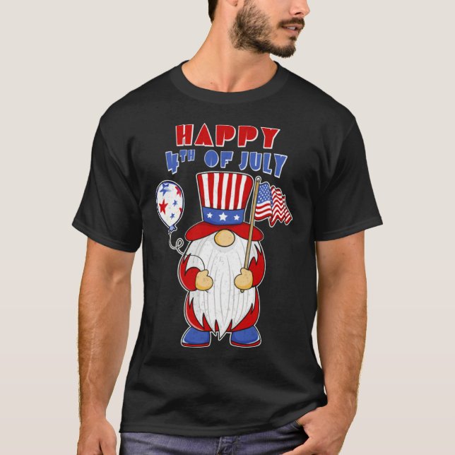American Flag Happy Independence Day 4th Of July G T Shirt (Framsida)