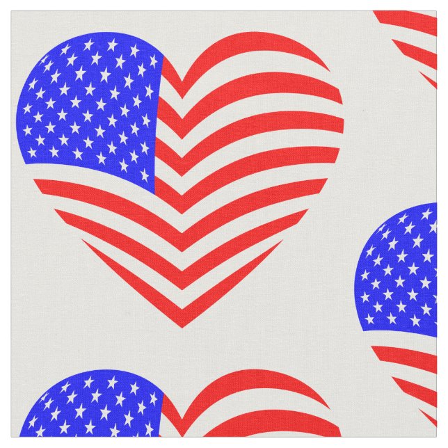 american flag heart usa patriotic tyg (Närbild)