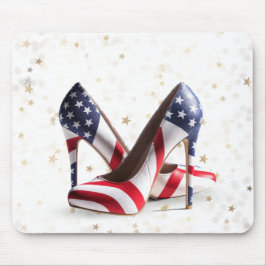 American Flag High Heel Shoes Musmatta