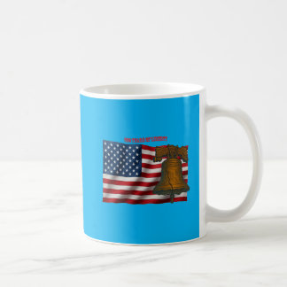 American Flag & Liberty Bell Independence Day URM Kaffemugg