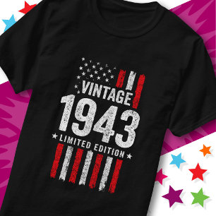 American Flag Limited Edition Stjärnor Vintage 194 T Shirt