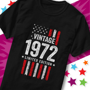 American Flag Limited Edition Stjärnor Vintage 197 T Shirt