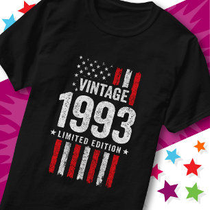 American Flag Limited Edition Stjärnor Vintage 199 T Shirt