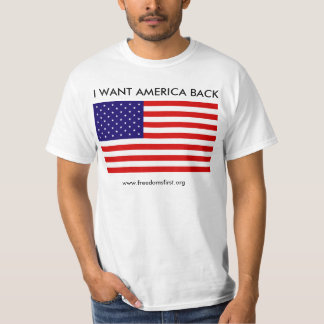american_flag ÖNSKAR JAG AMERIKA BAKSIDA, T Shirt
