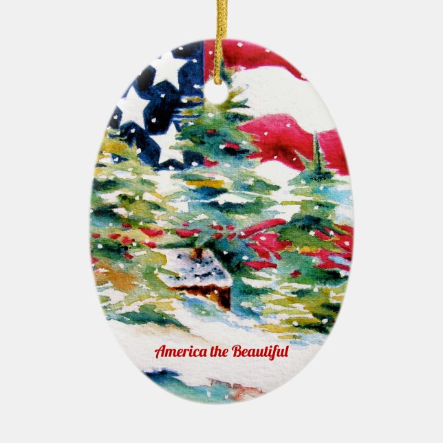 American Flag Ornament (Framsidan)