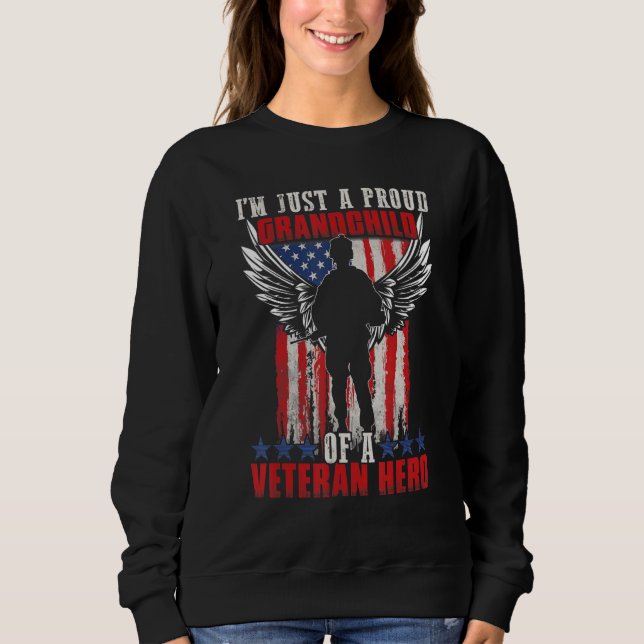 American Flag Patriotic Day Veterans Day for Kids T Shirt (Framsida)