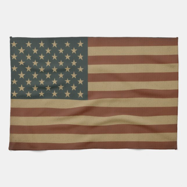 American Flag Patriotic Kökshandduk (Horisontell)