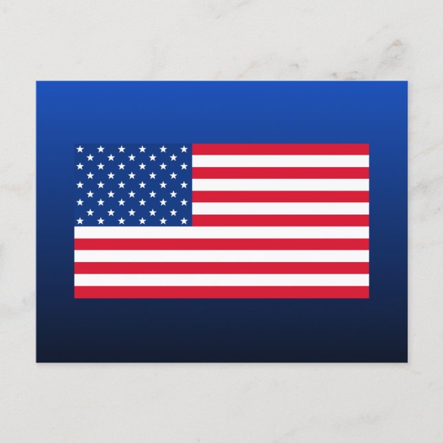American Flag Postcard Vykort (Framsida)