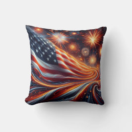 American Flag Throw Pillow Kudde