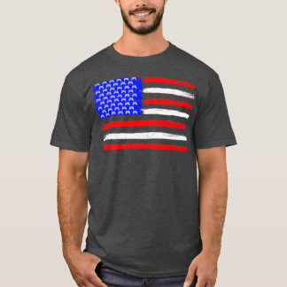 American Flag Video Game Patriotic 4th Of July Chr T Shirt