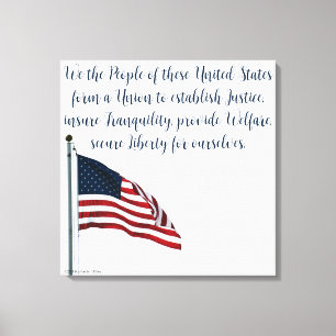American Flagga 2371 Canvastryck