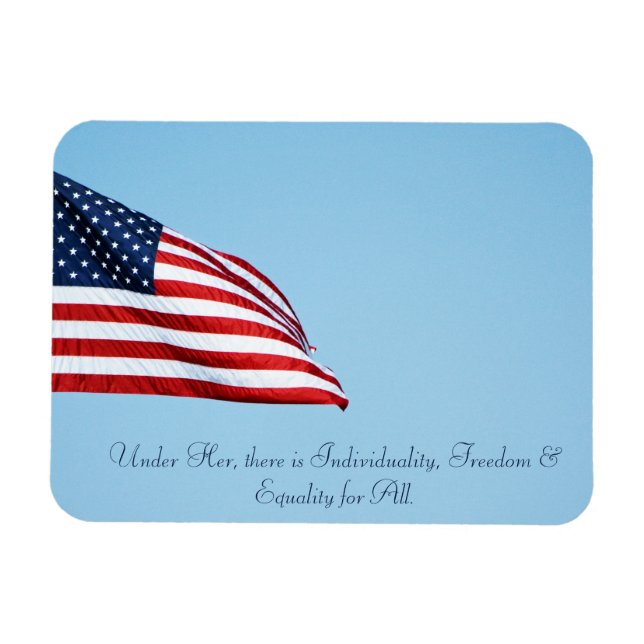 American Flagga 2412 Magnet (Horisontell)