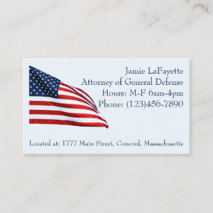 American Flagga 2412 Visitkort