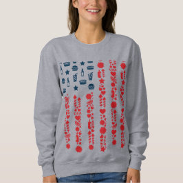 American flagga 4th july picnic t shirt