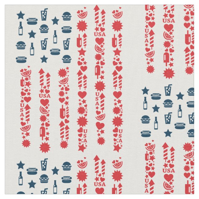 American flagga 4th july picnic tyg (Närbild)