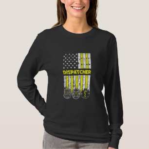 American Flagga 911 Operator Dispatch Er Police Fi T Shirt
