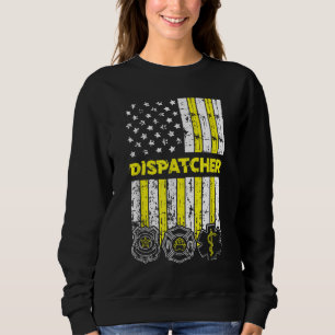 American Flagga 911 Operator Dispatch-er Police Fi T Shirt