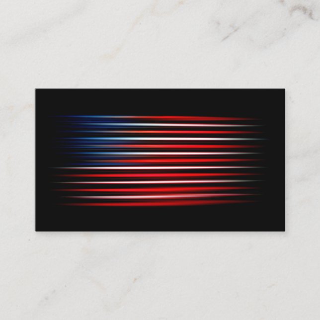 American Flagga Abstrakt Stripe Visitkort (Framsida)