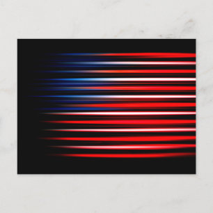 American Flagga Abstrakt Stripe Vykort