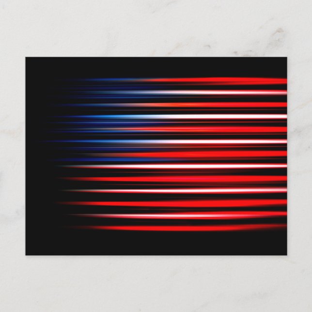 American Flagga Abstrakt Stripe Vykort (Framsida)