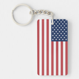 American Flagga Acrylic Keychain