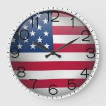 American Flagga Acrylic Wall Clock