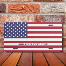 American Flagga Add Your Anpassningsbar Text