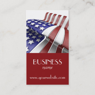 American Flagga Affärskort Visitkort