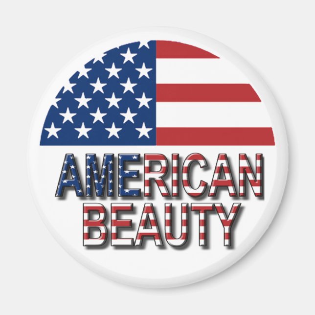 American Flagga - American Beauty-kylmagnet Magnet (Framsidan)