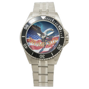 American Flagga American Eagle TRUMP 2024 Armbandsur