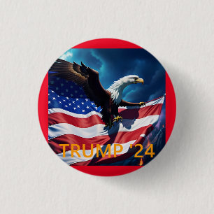 American Flagga American Eagle TRUMP 2024 Knapp