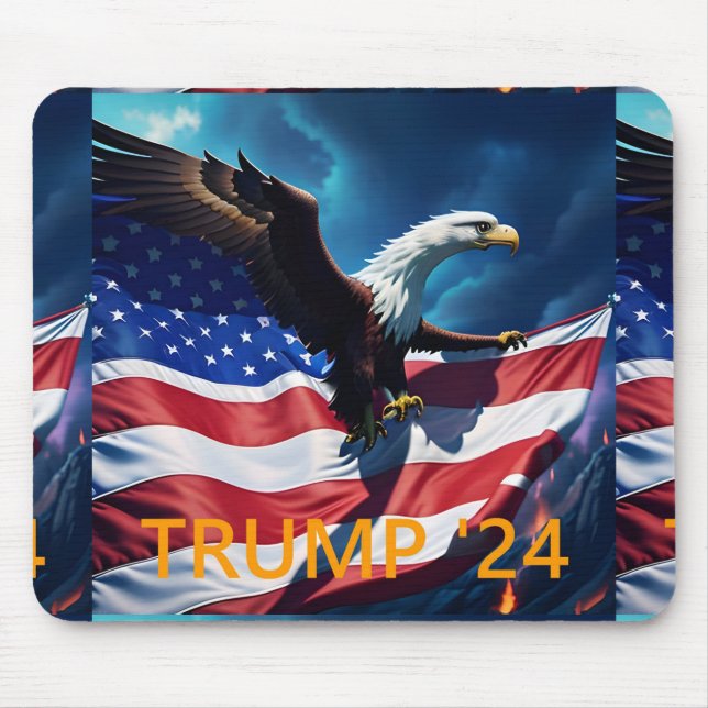 American Flagga American Eagle TRUMP 2024 Musmatta (Framsidan)