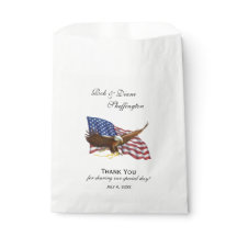 American Flagga and Eagle Favor Bag