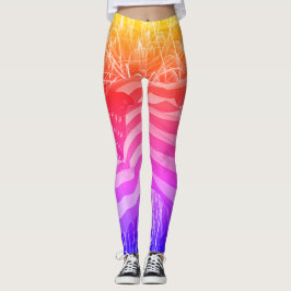 American Flagga and Fireworks Ipanema Leggings