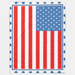 American Flagga Anpassningsbar Fleece Blanket