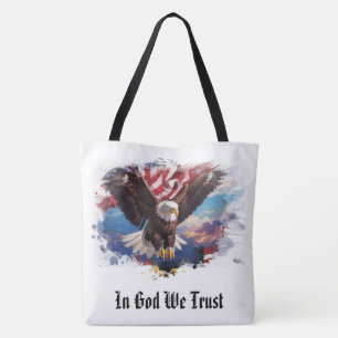 *~* American Flagga AP27 Eagle Himlar Patriotic Tygkasse