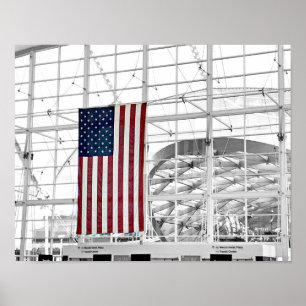 American Flagga Architectural Denver Airport Art U Poster