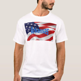 American Flagga Arkansas T-shirt