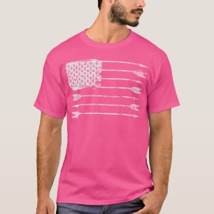 American Flagga Arrow Archery Bowhunting Archer Hu T Shirt