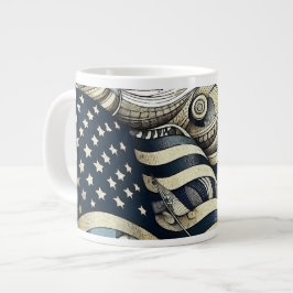 American Flagga Art Jumbo Mugg