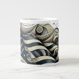 American Flagga Art Jumbo Mugg