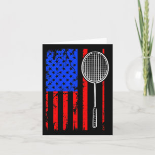 American Flagga Badminton Kort