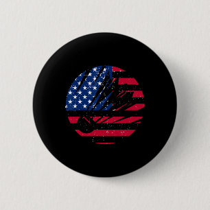 American Flagga Badminton Shirt Manar Patriotic Ba Knapp