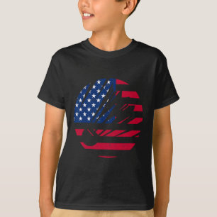 American Flagga Badminton Shirt Manar Women Usa Ba T
