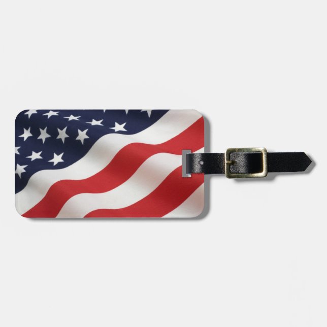 American Flagga bagagetagare Bagagebricka (Horisontell Framsida)