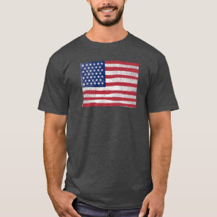 American Flagga Barn Painting Vintage Rustic Ameri T Shirt
