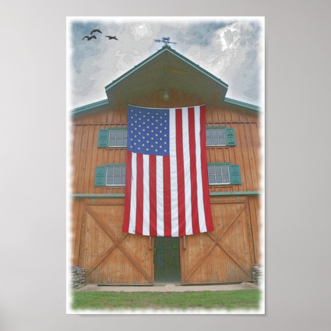 American Flagga Barn Poster (Framsidan)