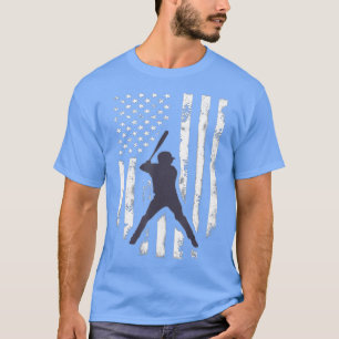 American Flagga Baseball Coola Distress Jersey Gif T Shirt