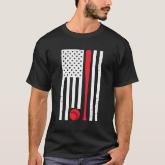 American Flagga Baseball Hoodie T Shirt