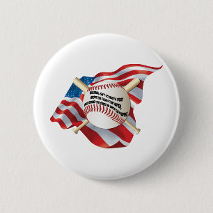 American Flagga Baseball Knapp